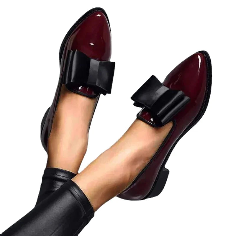 Women's Loafers Bow Decor Pointed Toe